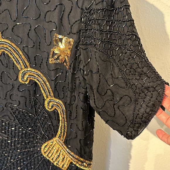 VTG  1980’s 100% Silk Laurence Kazar New York - Picture 17 of 17